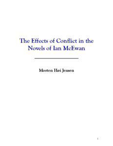 The Effects of Conflict in the Novels of Ian McEwan _