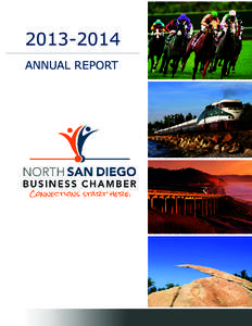 ANNUAL REPORT Chairman’s Message Dear N. San Diego Business Chamber Member, Thank you for taking an active role in our regional economy. By choosing to do