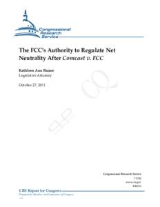 Comcast Corp. v. FCC / Internet access / Broadband / Electronics / Computing / Computer law / Comcast / Communications Act / Common carrier / Network neutrality / Law / Federal Communications Commission