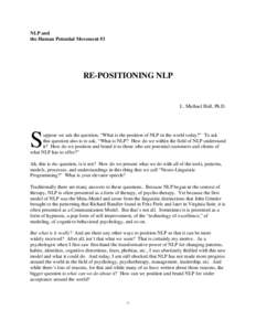 Microsoft Word - Repositioning NLP.doc