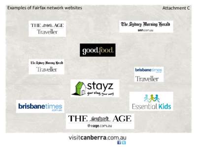 Examples of Fairfax network websites  Attachment C Examples of Xaxis network websites Food & Wine
