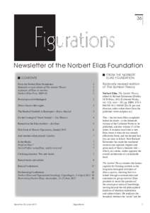 36  Newsletter of the Norbert Elias Foundation From the Norbert 	 Elias Foundation