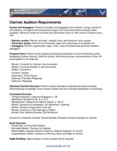 Microsoft Word - Band Audition - Clarinet.doc