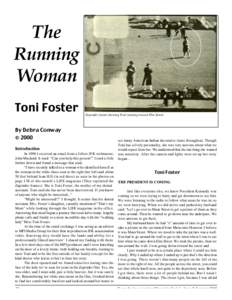 The Running Woman Zapruder frame showing Toni running toward Elm Street.  By Debra Conway