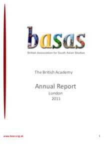 The British Academy  Annual Report London 2011