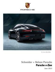 911 Carrera Black Edition  Schneider + Nelson Porsche Porsche e-Zine June 2015