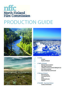 PRODUCTION GUIDE  TABLE OF CONTENT 1. In Brief 	Finland