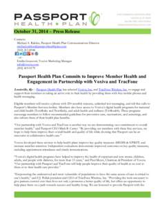 Passport Health Plan Commits to Improve Member Health and Engagement in Partnership with Voxiva and TracFone