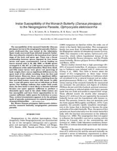 JOURNAL OF INVERTEBRATE PATHOLOGY ARTICLE NO. 69, 79–[removed]IN964634