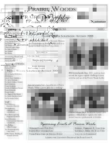 PRAIRIE WOODS  Warbler VOLUME 14 Trustees and Governing