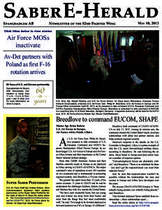 Saber E-Herald Spangdahlem AB Newsletter of the 52nd Fighter Wing  May 10, 2013