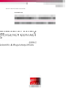 Grocery Manufacturers Association / GMA
