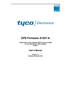 Microsoft Word - T.E. GPS Firmware A1037 V1.2.doc