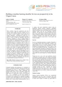 Building a machine learning classifier for iron ore prospectivity in the Yilgarn Craton Andrew S. Merdith Thomas C.W. Landgrebe