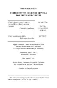 FOR PUBLICATION  UNITED STATES COURT OF APPEALS FOR THE NINTH CIRCUIT  KAREN ANN PAVONI; PAMELA