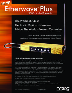 NEW!  Etherwave Plus ®  CV Controller/Theremin