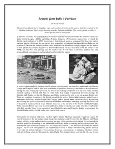 Microsoft Word - Lessons from India’s Partition for web.doc