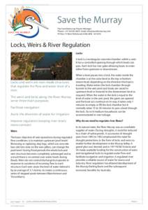 Fact sheet 3 Lock weirs and river regulation.indd