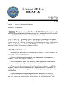 DoD Directive, April 17, 2015