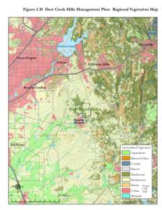 Figure 2.10 Deer Creek Hills Management Plan: Regional Vegetation Map  Placerville Folsom Lake E L D O R A D O C O.