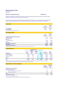 ING Bank Australia Limited ABNACLBasel II Pillar 3 quarterly disclosure