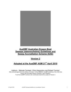 Microsoft Word - AusDBF Sweep Guidelines  DRAFT V2[removed]formatted.doc