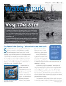 watermark  FALL 2014 volume 31 issue 2 Published by Laudholm Trust in support of Wells National Estuarine Research Reserve