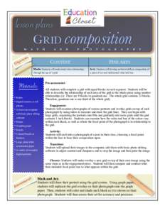 lesson plans GRID composition M O