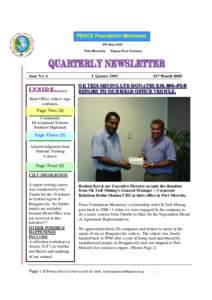 PEACE Foundation Melanesia PO Box 1272 Port Moresby Issue No. 6