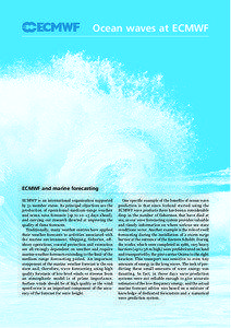Ocean waves at ECMWF  ECMWF and marine forecasting
