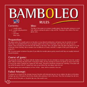 BAMBOLEO Contents: 1 ca