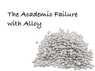 The Academic Failure with Alloy Alloy  Amazing Type System