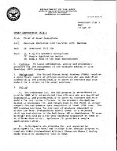 DEPARTMENT OF THE NAVY OFFICE OF THE CHIEF OF NAVAL OPERATIONS 2000 NAVY PENTAGON WASHINGTON. D.C[removed]IN REPLY REFER TO