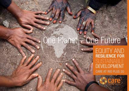 One Planet – One Future Equity and Resilience for  Sustainable