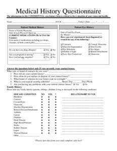 Microsoft Word - Medical History Questionnaire1.doc