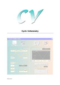 Cyclic Voltammetry  © Zahner[removed] CV