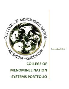 College of Menominee Nation Systems Portfolio
