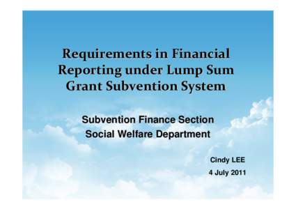 Requirement in Financial Reporting and  Potential Pitfalls