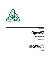 Open Virtuozzo User's Guide