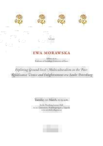 Seminar  ewa morawska Fellow, scas. Professor of Sociology, University of Essex