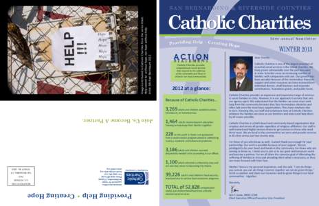 Image contributed to Catholic Charities from the series titled: Help cannot be without hope, nor hope without help. Artist: Michael Bernbaum 2012 Semi-annual Newsletter