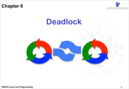 Chapter 6  Deadlock DM519 Concurrent Programming