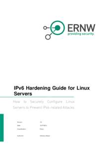 IPv6 Hardening Guide for Linux Servers How to