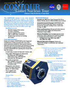 www.contour2002.org  Sun CONTOUR Comet Nucleus Tour