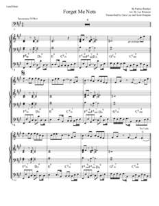 Lead Sheet  By Patrice Rushen Arr. By Lee Ritenour Transcribed by Gary Lee and Scott Douglas