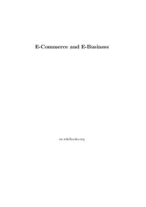 E-Commerce and E-Business  en.wikibooks.org December 29, 2013