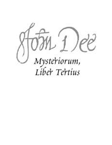 Mysteriorum, Liber Tertius $  n