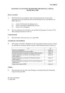 Capital and accounting – first outline draft of CP text