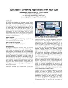 Microsoft Word - EyeExpose - Switching Applications with Your Eyes _Final_.doc