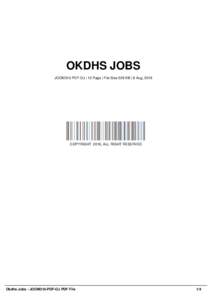 OKDHS JOBS JOOM310-PDF-OJ | 12 Page | File Size 526 KB | 8 Aug, 2016 COPYRIGHT 2016, ALL RIGHT RESERVED  Okdhs Jobs - JOOM310-PDF-OJ PDF File